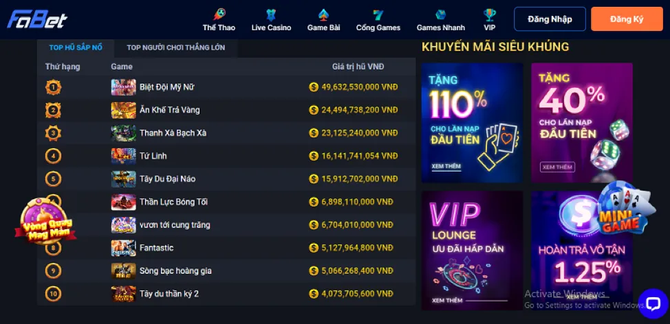 Máy đánh bạc (Slot game) vm88 vip